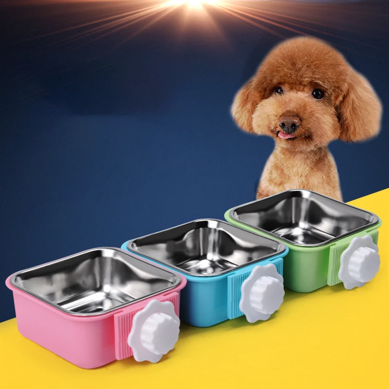 Multicolor Portable Pet Bowl Mat Pet Bowl Feeder Cat Bowl Stainless Steel Dog Bowl Dog Cage Hanging Fixed Dog Bowl
Multicolor Portable Pet Bowl Mat Pet Bowl Feeder Cat Bowl Stainless Steel Dog Bowl Dog Cage Hanging Fixed Dog Bowl