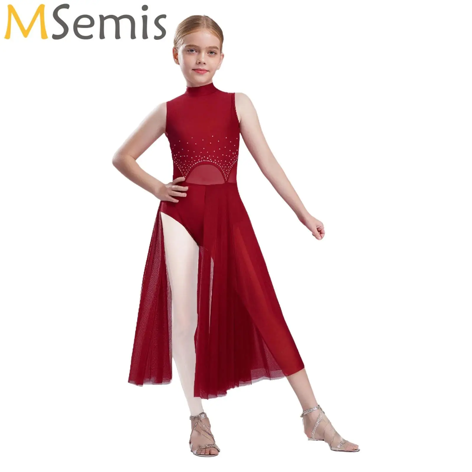Kids Girls Modern Dance Long Dress Gymnastics Figure Skating Contemporary Ballet Lyrical Dance Performance Costume Split Dresses
Kids Girls Modern Dance Long Dress Gymnastics Figure Skating Contemporary Ballet Lyrical Dance Performance Costume Split Dresses