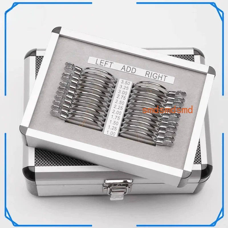 Professional 22-Piece Aluminum Case Progressive Trial Lenses Insertion Box Trial Lens Set for Optical Stores
Professional 22-Piece Aluminum Case Progressive Trial Lenses Insertion Box Trial Lens Set for Optical Stores