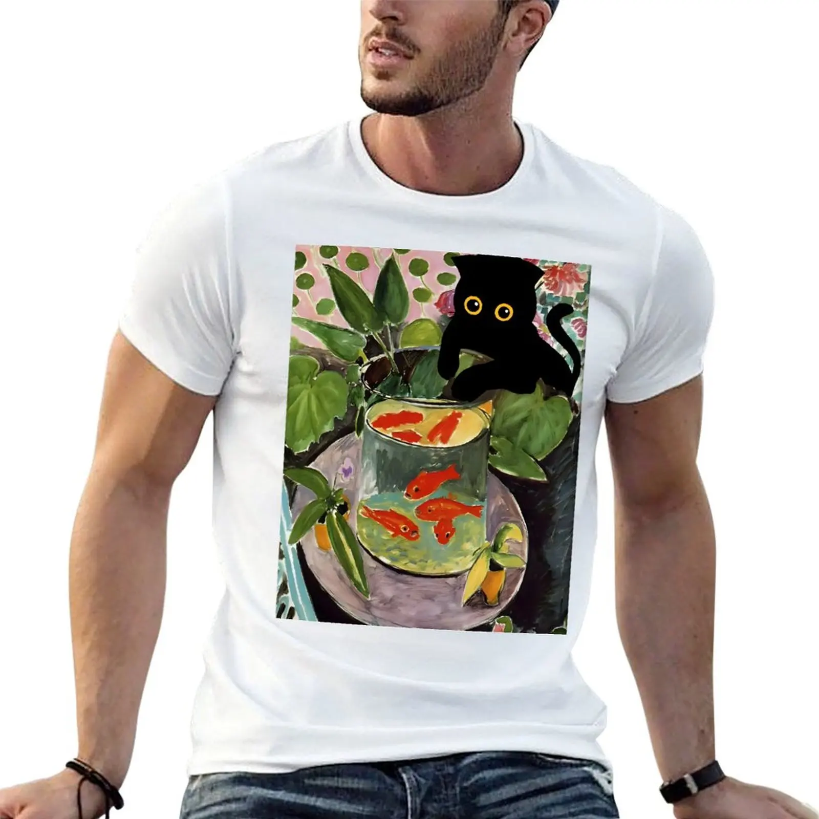 Cat Goldfish Matisse T-Shirt t shirts for man slim fit men t shirt cotton 100% t shirt men 100% cotton luxury brand T-shirt
Cat Goldfish Matisse T-Shirt t shirts for man slim fit men t shirt cotton 100% t shirt men 100% cotton luxury brand T-shirt