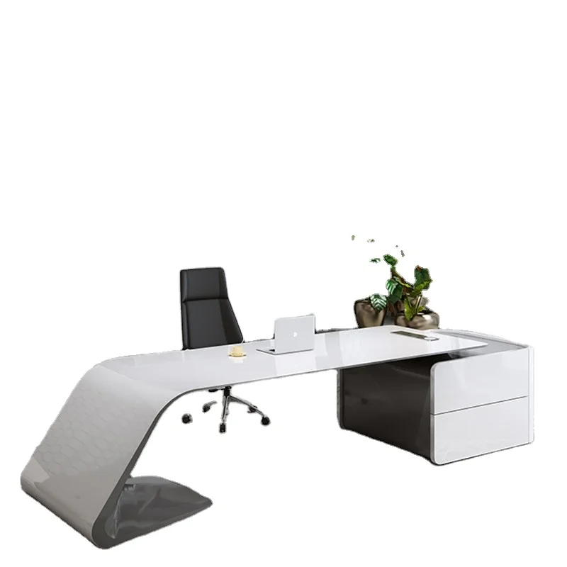 Painted boss Desk Light Luxury President Computer Desk Simple Modern Executive Desk and Chair Minimalist Manager Office Table
Painted boss Desk Light Luxury President Computer Desk Simple Modern Executive Desk and Chair Minimalist Manager Office Table