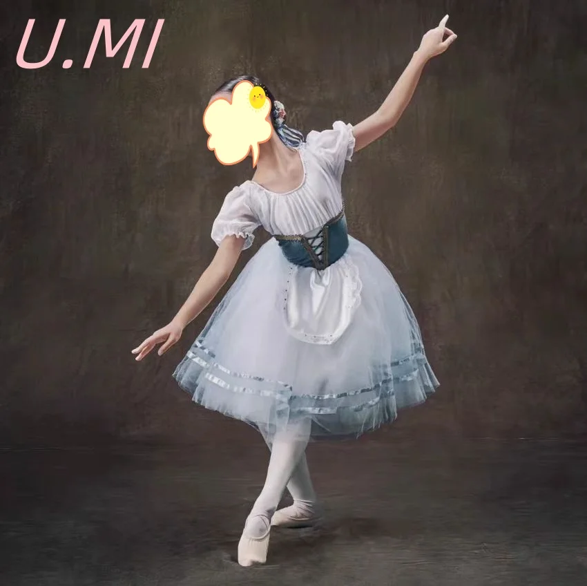Ballet skirt pe professional competition performance dress blue pompadour skirt long gauze skirt ballet costume
Ballet skirt pe professional competition performance dress blue pompadour skirt long gauze skirt ballet costume