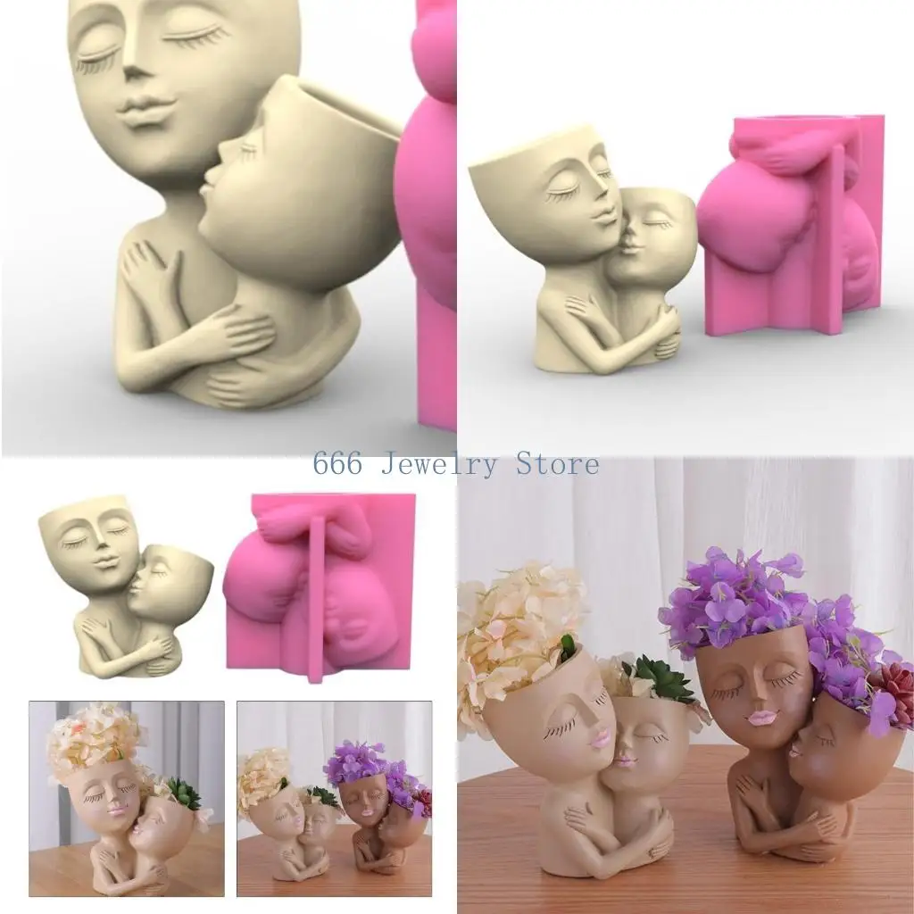 F2TD Two Man Hug Gypsum Flower Pot Silicone Resin Mold Epoxy Resin Casting Mold Vase Cement Mold Holder Mold
F2TD Two Man Hug Gypsum Flower Pot Silicone Resin Mold Epoxy Resin Casting Mold Vase Cement Mold Holder Mold