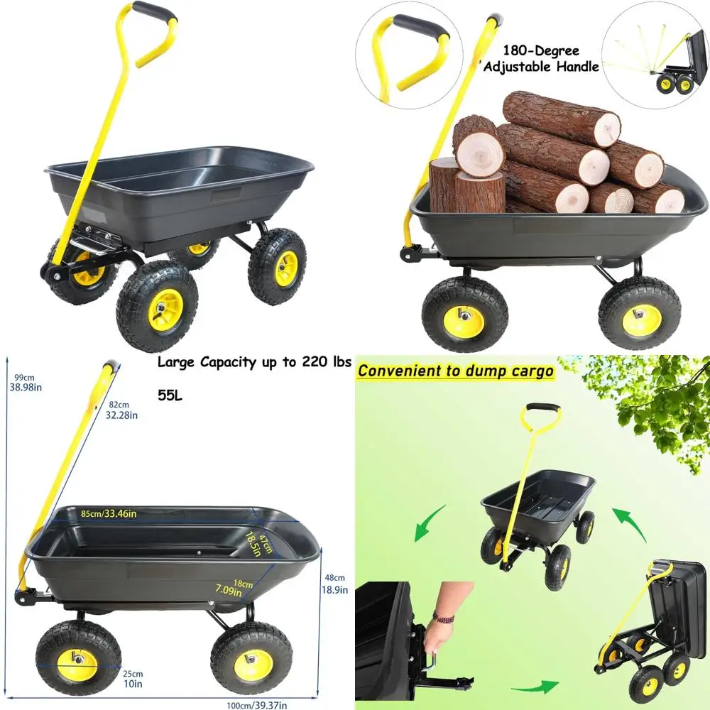 Садовая тележка для двора, самосвал на колесах, уличная садовая тележка со стальным каркасом, газон, садовый самосвал, 300 фунтов. емкость, 5
Садовая тележка для двора, самосвал на колесах, уличная садовая тележка со стальным каркасом, газон, садовый самосвал, 300 фунтов. емкость, 5