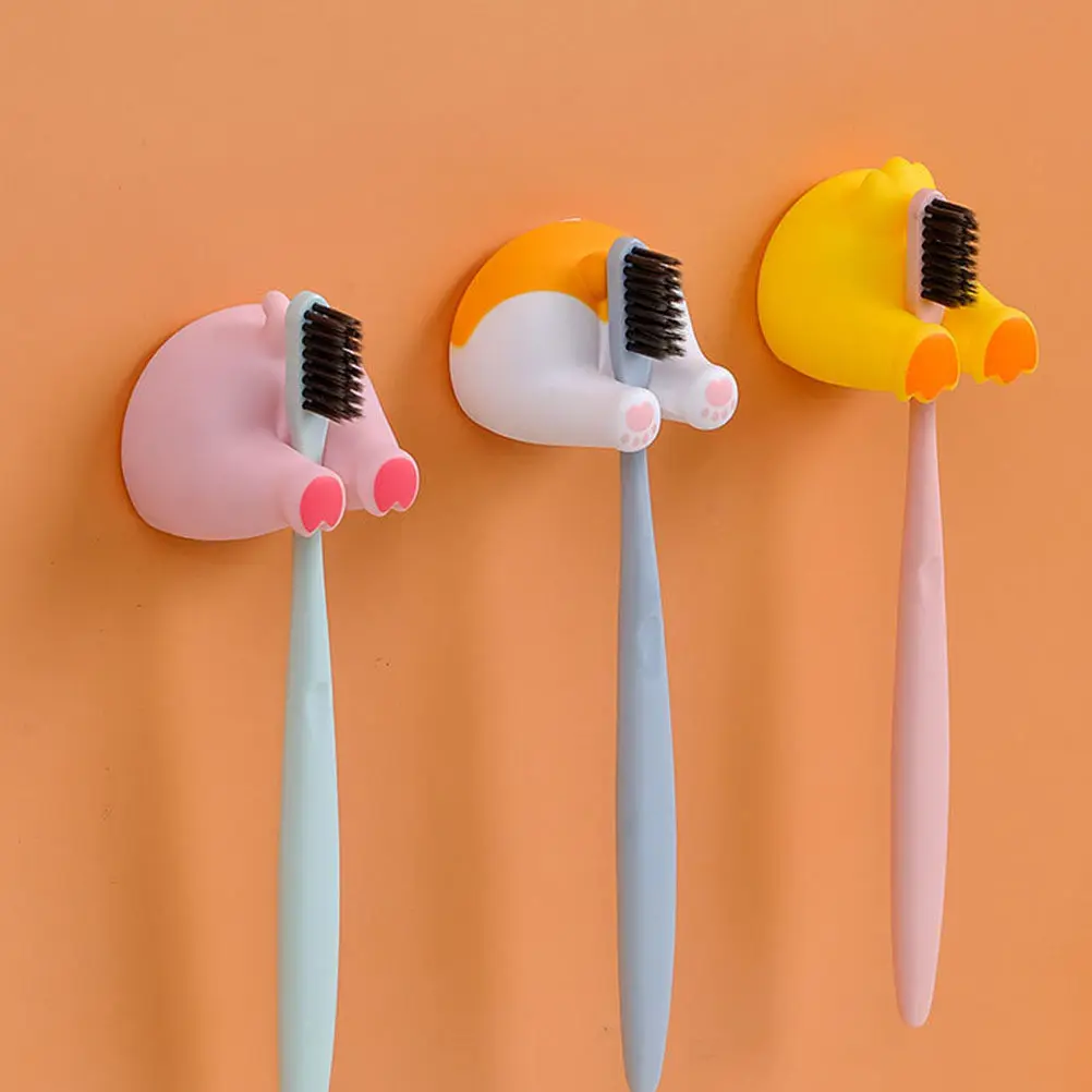 2Pcs Cartoon Toothbrush Holder Wall Mounted Animal Butt Hook Self Stick Hanger for Glass Marble Stainless Steel Easy Install
2Pcs Cartoon Toothbrush Holder Wall Mounted Animal Butt Hook Self Stick Hanger for Glass Marble Stainless Steel Easy Install