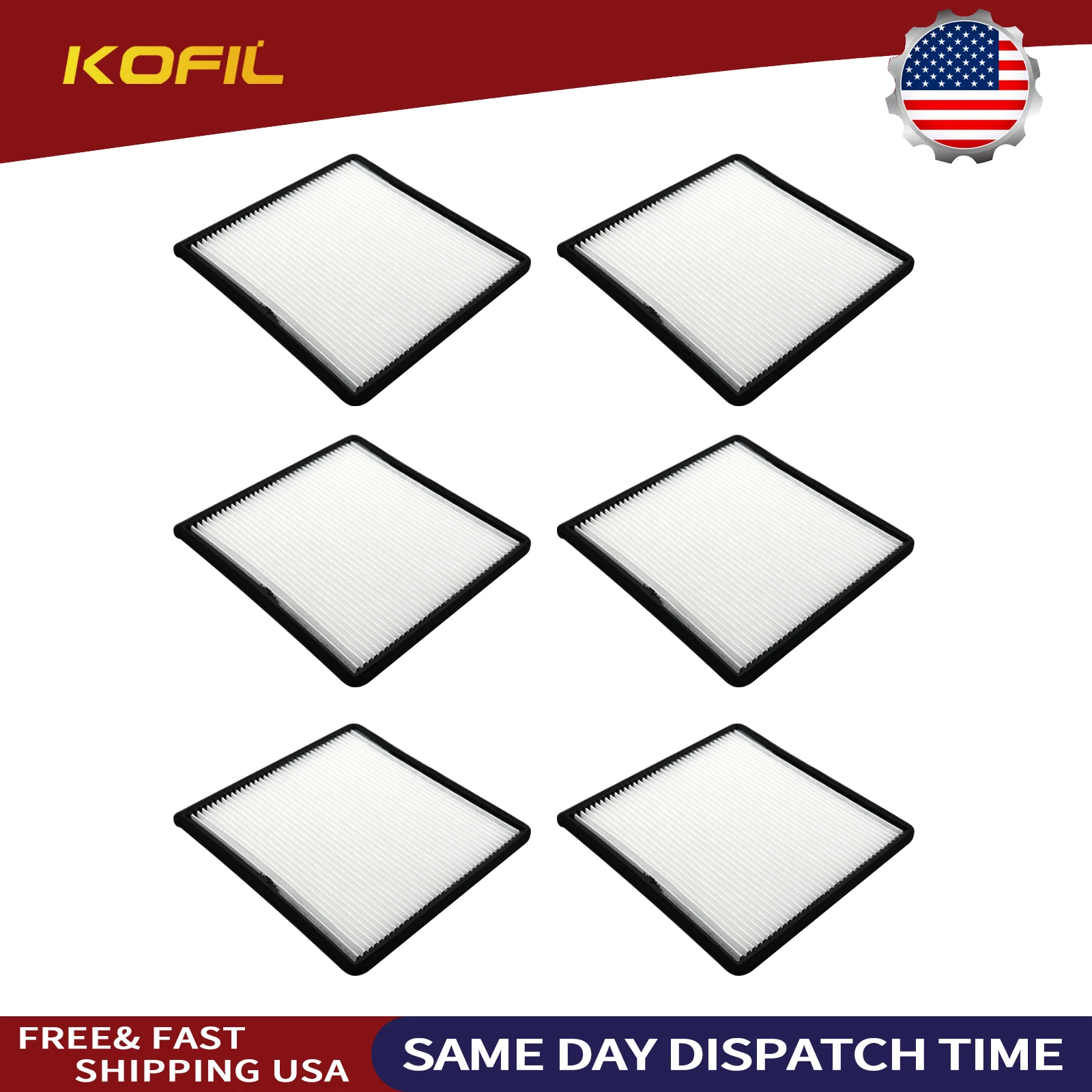6X-Cabin Air Filter For Kenworth 660 T680 T800 T880 & Peterbilt 387 567 579 Replaces S-9034,F37-1018,S28571,PA30269,AF56102
6X-Cabin Air Filter For Kenworth 660 T680 T800 T880 & Peterbilt 387 567 579 Replaces S-9034,F37-1018,S28571,PA30269,AF56102