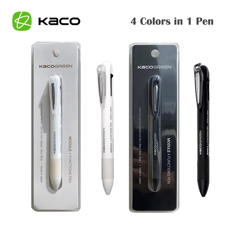 Original KACO Multifunction Pens 4 In 1 Black Blue Red Green Refill Gel Pen Mechanical Pencil Japanese Ink 0.5mm Refill
Original KACO Multifunction Pens 4 In 1 Black Blue Red Green Refill Gel Pen Mechanical Pencil Japanese Ink 0.5mm Refill