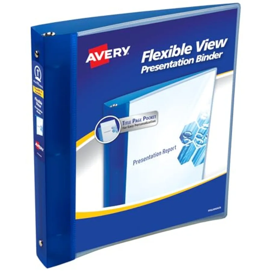 Flexible View 3 Ring Binder, 1 Inch Round Rings, 1 Blue Binder
Flexible View 3 Ring Binder, 1 Inch Round Rings, 1 Blue Binder