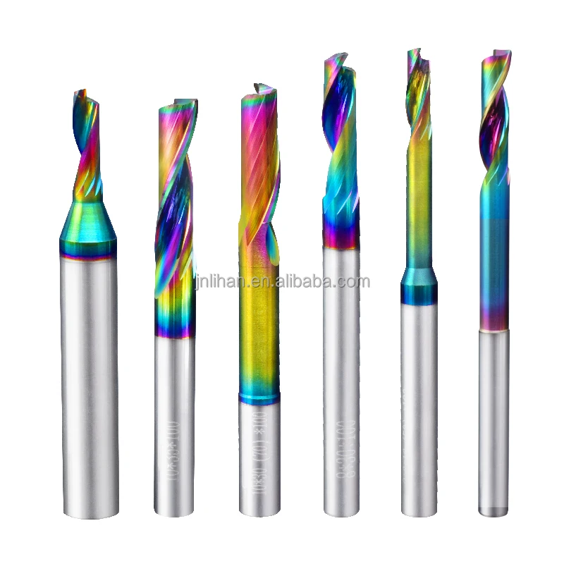 Single Edge End Mill, High Precision Carbide Mill, Coated Monolithic Carbide End Mill, Plastic for Aluminum