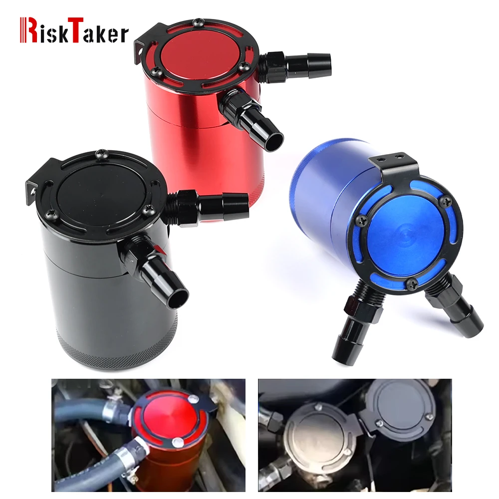 RiskTaker Universal Fuel Tank 2 Hole Breather Jug Compact Baffled Aluminum Reservoir Fuel Tank Parts Oil Catch Can
RiskTaker Universal Fuel Tank 2 Hole Breather Jug Compact Baffled Aluminum Reservoir Fuel Tank Parts Oil Catch Can