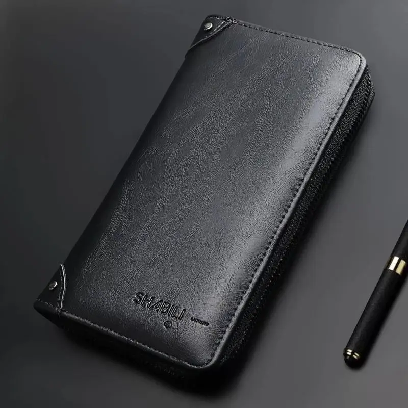 Designer men's Korean style long wallet fashionable simple large capacity multifunctional versatile hand-held bag wallet wallet
Designer men's Korean style long wallet fashionable simple large capacity multifunctional versatile hand-held bag wallet wallet