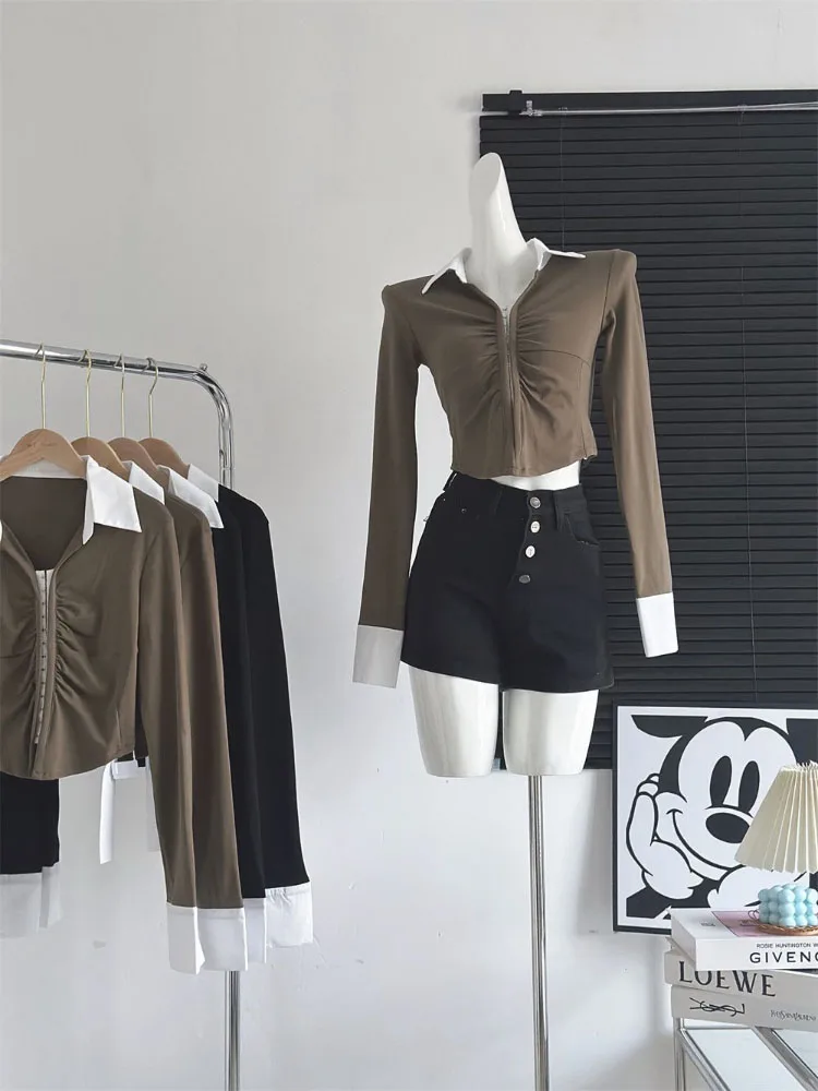 Y2K Korean Fashion Clothing Tops Waist Blouse Korean Fashion Korean Fashion Sweet Shirts Blous
Y2K Korean Fashion Clothing Tops Waist Blouse Korean Fashion Korean Fashion Sweet Shirts Blous