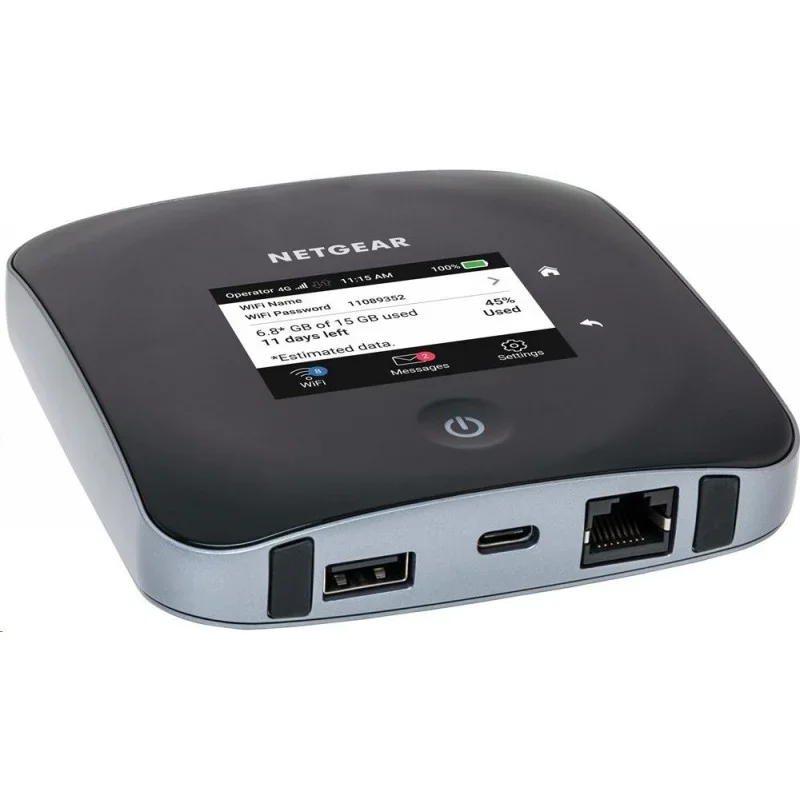 Netgear Nighthawk M2 MR2100 4GX Gigabit 4G 2Gbps 5CA Mobile WiFi Hotspot WiFi Router Pocket Mifi RJ45 Router
Netgear Nighthawk M2 MR2100 4GX Gigabit 4G 2Gbps 5CA Mobile WiFi Hotspot WiFi Router Pocket Mifi RJ45 Router