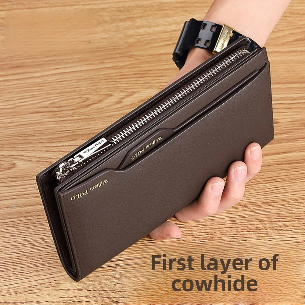 2025 New PM Genuine Leather Men's Wallet Long, Multi Card, Large Capacity Handheld Phimosis Card, Foreskin Clip, Underarm Bag
2025 New PM Genuine Leather Men's Wallet Long, Multi Card, Large Capacity Handheld Phimosis Card, Foreskin Clip, Underarm Bag