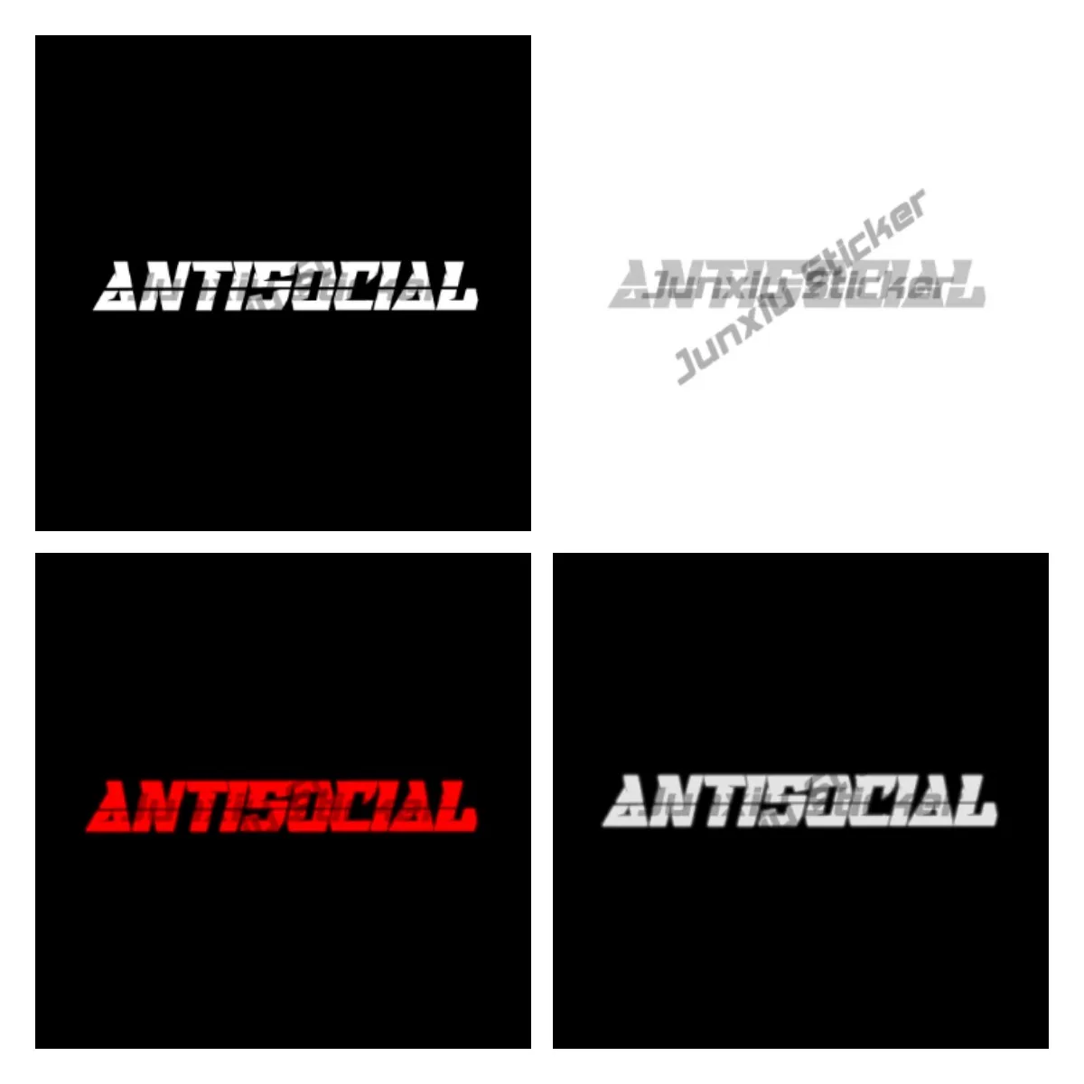 Car Stickers JDM Style Decals for Auto Window Windshield Holographic Stickers Waterproof Car Accessories Text ANTISOCIAL
Car Stickers JDM Style Decals for Auto Window Windshield Holographic Stickers Waterproof Car Accessories Text ANTISOCIAL