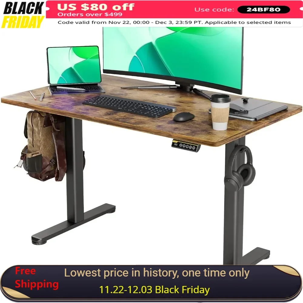 Standing Desk with Electric Height Adjustable, Telescopic Height Adjustment, Office Table
Standing Desk with Electric Height Adjustable, Telescopic Height Adjustment, Office Table