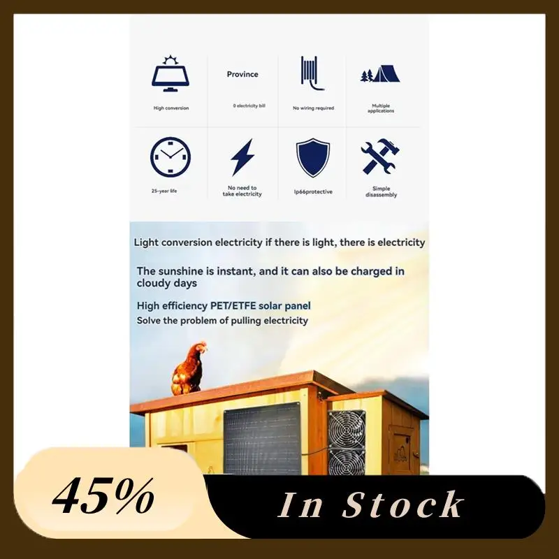 The New Solar Powered Fan For Dog House 15W Waterproof Solar Panel Dual Exhaust Fans For Shed Chicken Coop Dog House Ventilation
The New Solar Powered Fan For Dog House 15W Waterproof Solar Panel Dual Exhaust Fans For Shed Chicken Coop Dog House Ventilation