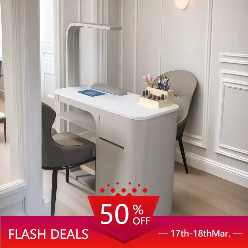 Classic European Nail Table With Storage Unique Beauty Profesional Nail Desk Luxury Premium Table Onglerie Saloon Furniture
Classic European Nail Table With Storage Unique Beauty Profesional Nail Desk Luxury Premium Table Onglerie Saloon Furniture
