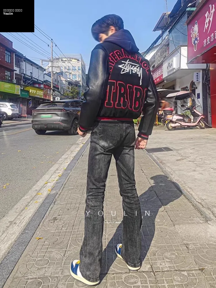 American High Street Men's Thiened Extended Straight Leg Jeans Bamboo Fiber Vibe Casual Comfortable Slim Fit Jeans
American High Street Men's Thiened Extended Straight Leg Jeans Bamboo Fiber Vibe Casual Comfortable Slim Fit Jeans