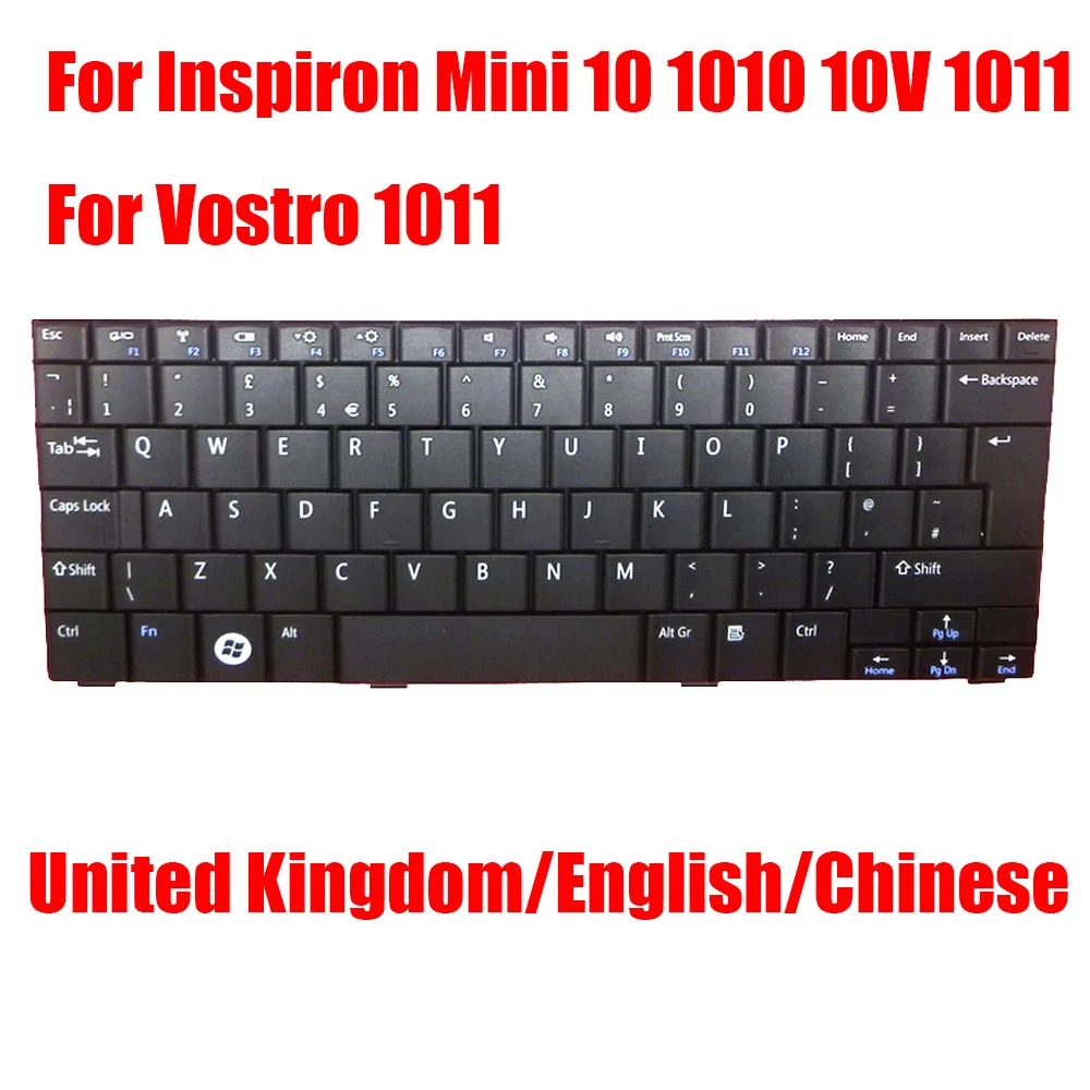 UK/US Laptop Keyboard For DELL For Inspiron Mini 10 1010 10V 1011 Vostro 1011 V101102AJ1 V101102AK1 V101102AS1 Simple Chinese CN
UK/US Laptop Keyboard For DELL For Inspiron Mini 10 1010 10V 1011 Vostro 1011 V101102AJ1 V101102AK1 V101102AS1 Simple Chinese CN