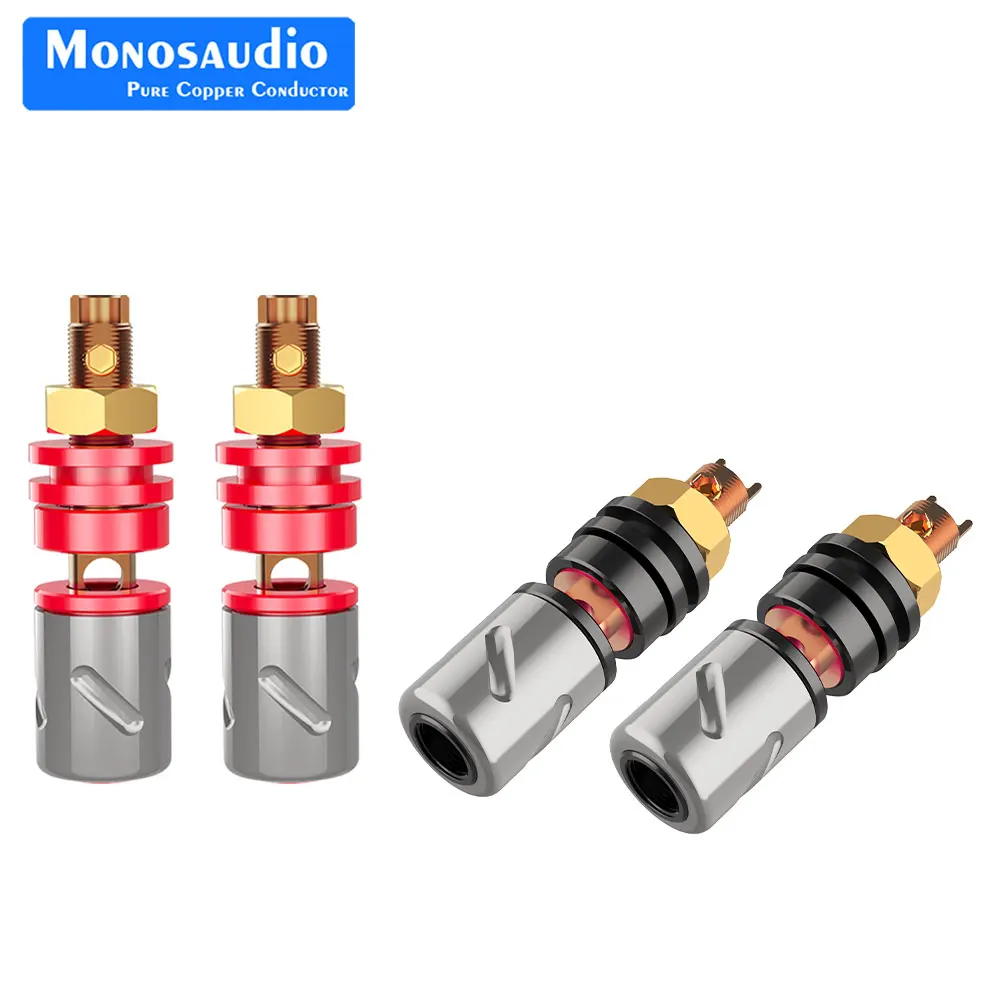 Monosaudio Hi-end 4Pcs BP451 Pure Copper Audio Binding Post Speaker Terminal for Hifi Amplifier
Monosaudio Hi-end 4Pcs BP451 Pure Copper Audio Binding Post Speaker Terminal for Hifi Amplifier