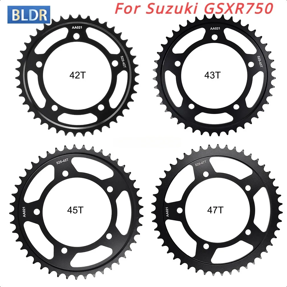 525 42T 43T 45T 47T Tooth Rear Sprocket For Suzuki DL650 GSR600 GSX-R600 DL650 V-Strom XT Touring GSXR750 DL1000 GSX-R1000
525 42T 43T 45T 47T Tooth Rear Sprocket For Suzuki DL650 GSR600 GSX-R600 DL650 V-Strom XT Touring GSXR750 DL1000 GSX-R1000