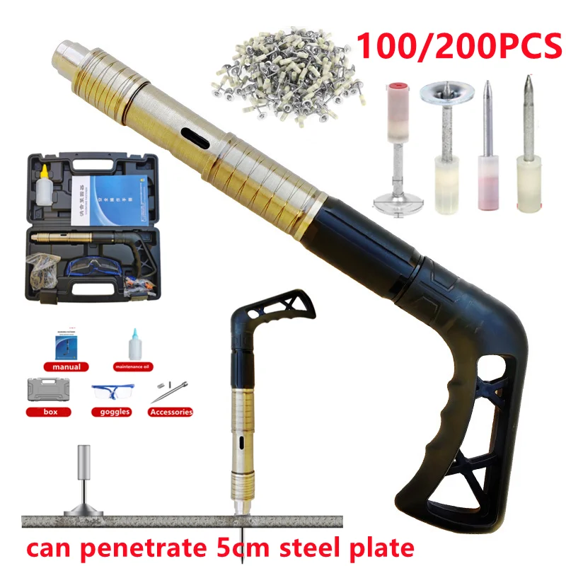 4 level Steel Nails Guns Rivet Tool Brick Wall Anchor Wire Slotting Device Decoration Rivet Gun Home Wall Fastene Set Power Tool
4 level Steel Nails Guns Rivet Tool Brick Wall Anchor Wire Slotting Device Decoration Rivet Gun Home Wall Fastene Set Power Tool