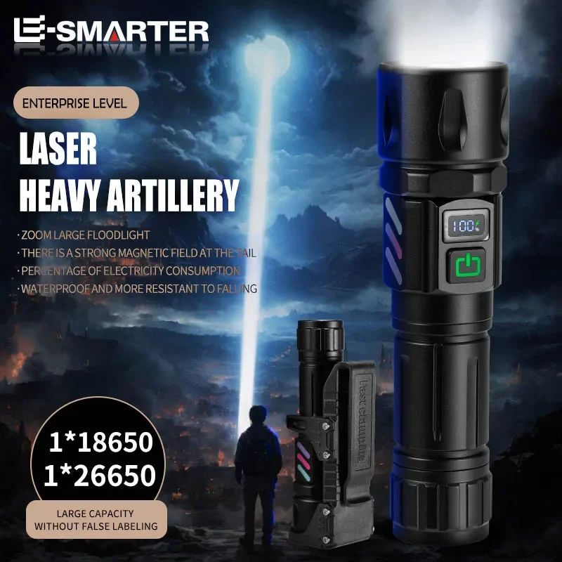 Powerful Flashlight With Strong Light Ultra Bright Outdoor Charging Portable Long Endurance Long-Range Shooting Zoom Flashlight
Powerful Flashlight With Strong Light Ultra Bright Outdoor Charging Portable Long Endurance Long-Range Shooting Zoom Flashlight