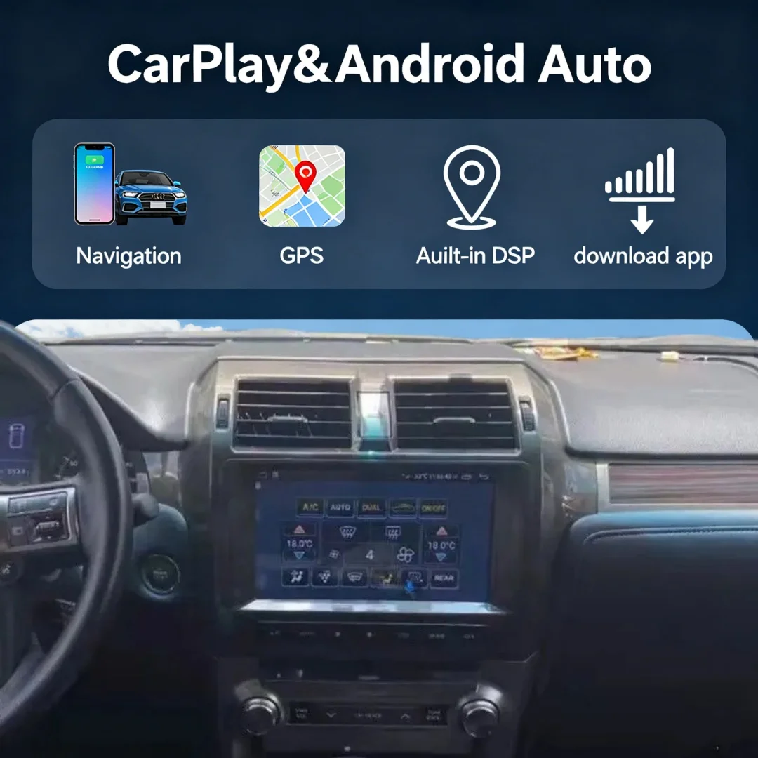 11,6-дюймовый Android-экран для Lexus GX400 GX460 2010-2020: автомобильная мультимедийная система с Carplay, аудио, радио, видеоплеером и GPS-навигацией
11,6-дюймовый Android-экран для Lexus GX400 GX460 2010-2020: автомобильная мультимедийная система с Carplay, аудио, радио, видеоплеером и GPS-навигацией