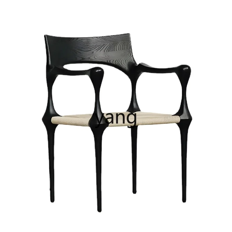 Yjq Middle-Ancient Woven Designer Art Chair Woven Creative Simple Black Home Armchair Study
Yjq Middle-Ancient Woven Designer Art Chair Woven Creative Simple Black Home Armchair Study