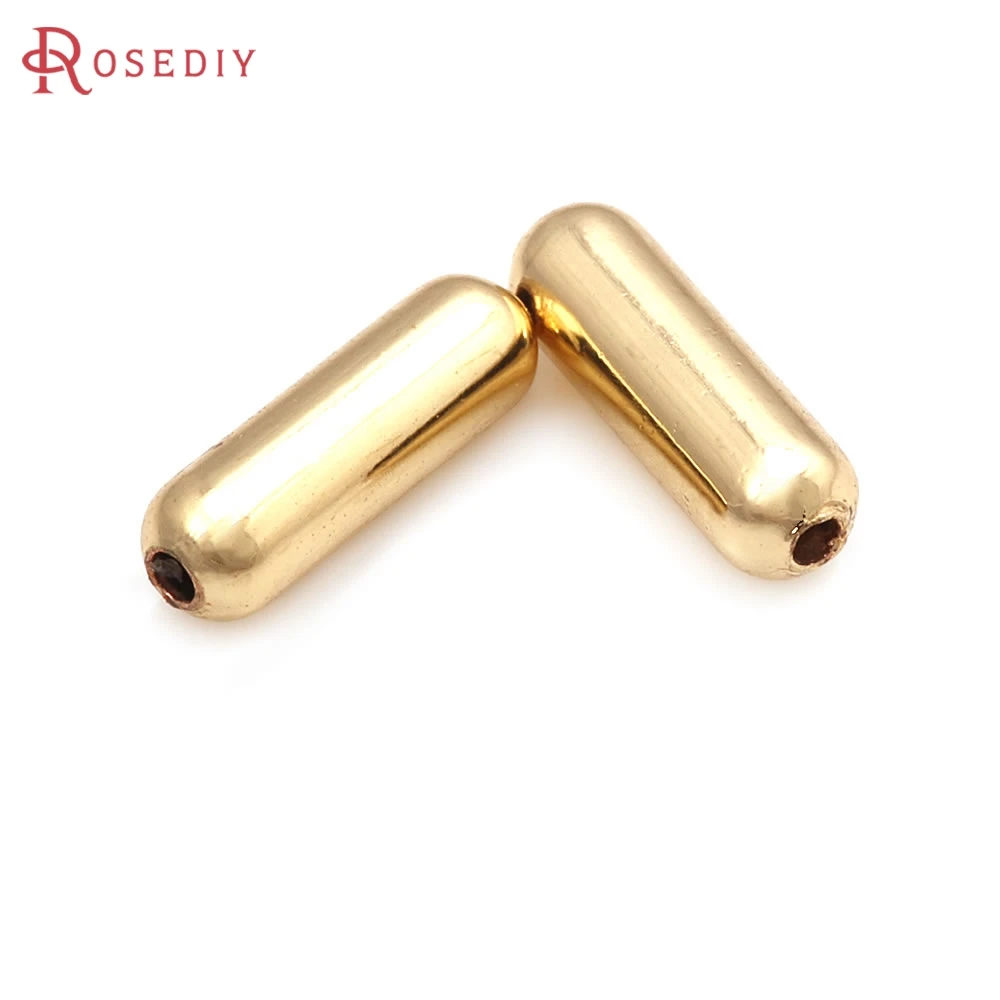 30PCS 6.5MM 9MM 11MM 15MM 18K Gold Color Brass Cylindrical Spacer Beads Bracelet Beads High Quality Jewelry Making Supplies
30PCS 6.5MM 9MM 11MM 15MM 18K Gold Color Brass Cylindrical Spacer Beads Bracelet Beads High Quality Jewelry Making Supplies