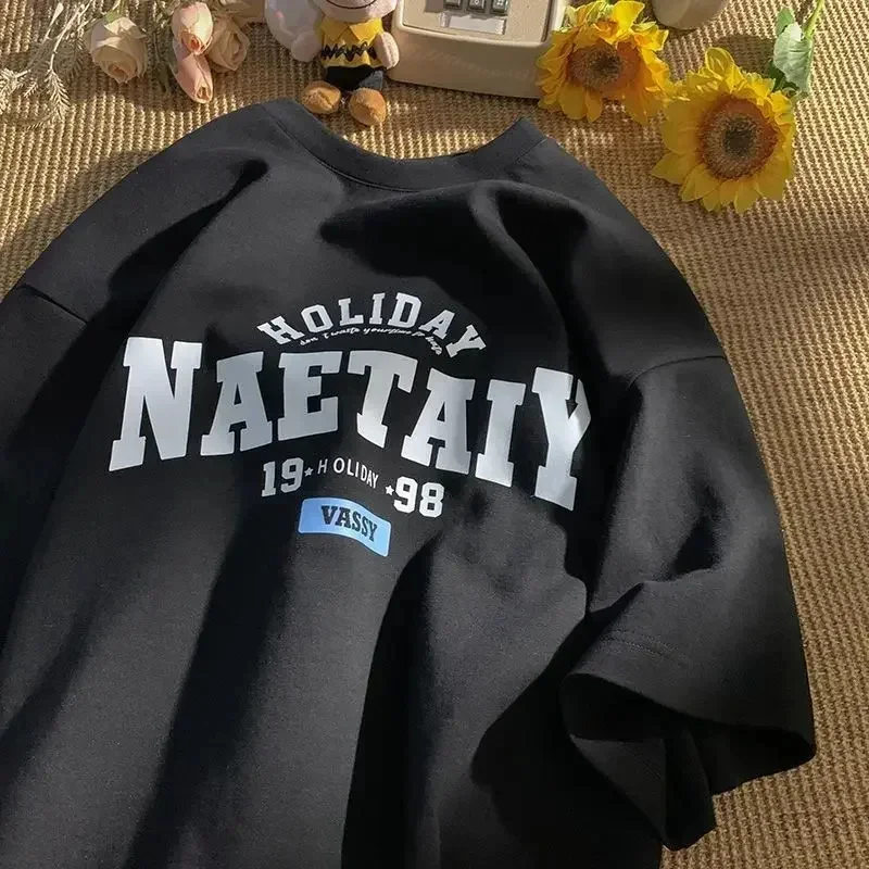 2025 New fashion men's English letter printed pattern casual loose street high quality fashion cotton men's T-shirt summer
2025 New fashion men's English letter printed pattern casual loose street high quality fashion cotton men's T-shirt summer