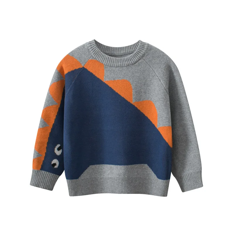 Spring Fall 2024 New Boys Dinosaur Sweater Children's clothing Cartoon long sleeve knitted warm boys pullover for 2-9 years
Spring Fall 2024 New Boys Dinosaur Sweater Children's clothing Cartoon long sleeve knitted warm boys pullover for 2-9 years