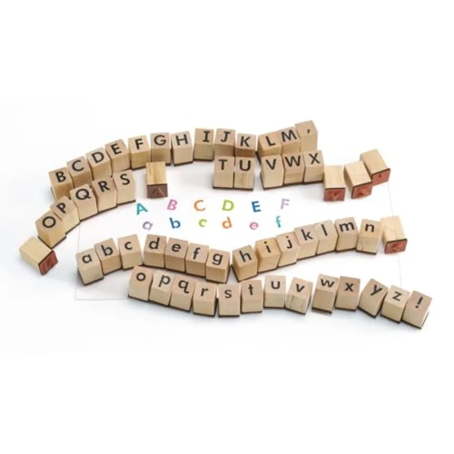 ® Uppercase and Lowercase Alphabet Rubber Stamper Set for 56 Pieces Learn the alphabet and Punctuation ABC Stampers School or H
® Uppercase and Lowercase Alphabet Rubber Stamper Set for 56 Pieces Learn the alphabet and Punctuation ABC Stampers School or H