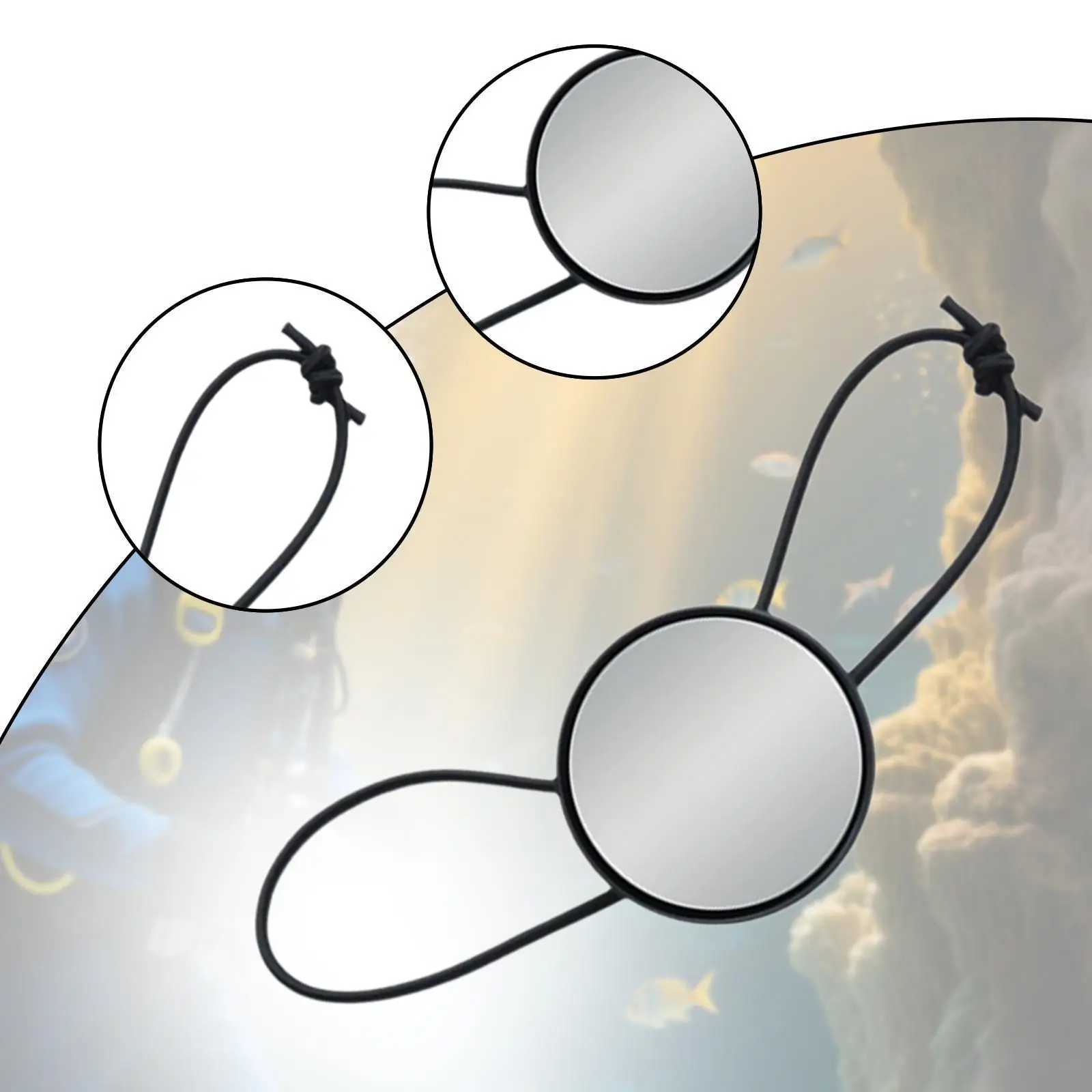 Mini Diving Rearview Mirror Portable Convex Glass Underwater Accessory for Diver Equipment Snorkeling Kit
Mini Diving Rearview Mirror Portable Convex Glass Underwater Accessory for Diver Equipment Snorkeling Kit
