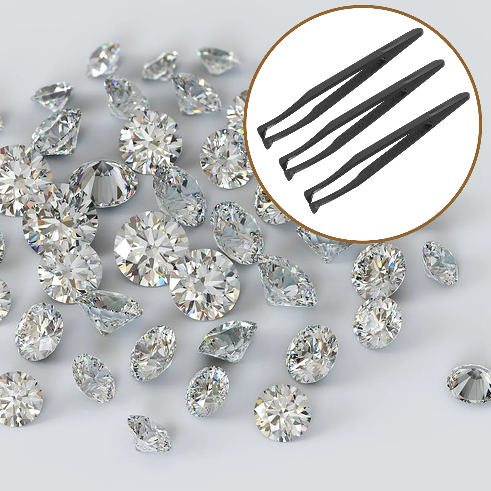 10Pcs Tilted Head Plastic Precision Tweezers Ergonomic Craft Tweezers for Jewelry Making Electronics Arts DIY Nail
10Pcs Tilted Head Plastic Precision Tweezers Ergonomic Craft Tweezers for Jewelry Making Electronics Arts DIY Nail