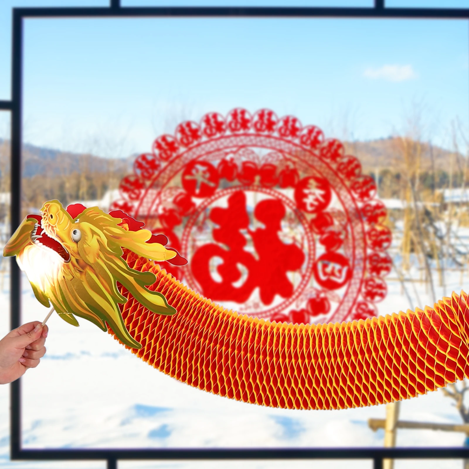 3D Paper Dragon Decoration Chinese New Year Party Crafts Handmade Ornament Festive Wall Home Decor for Indoor
3D Paper Dragon Decoration Chinese New Year Party Crafts Handmade Ornament Festive Wall Home Decor for Indoor