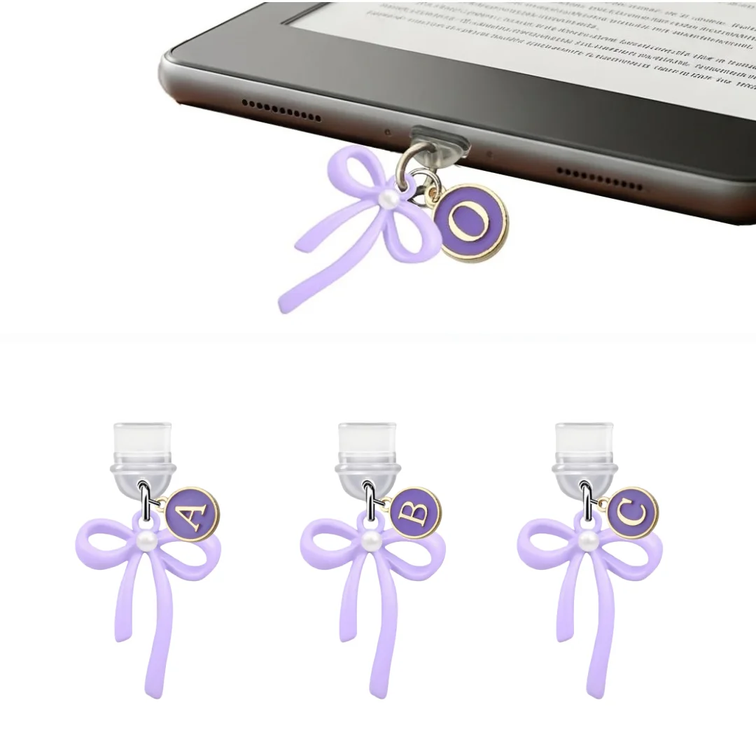 1Pc Purple Bow Letter Dust Plug, DIY A-M English Letters, Type-C Port Protector, Perfect for Custom Phone Decoration
1Pc Purple Bow Letter Dust Plug, DIY A-M English Letters, Type-C Port Protector, Perfect for Custom Phone Decoration