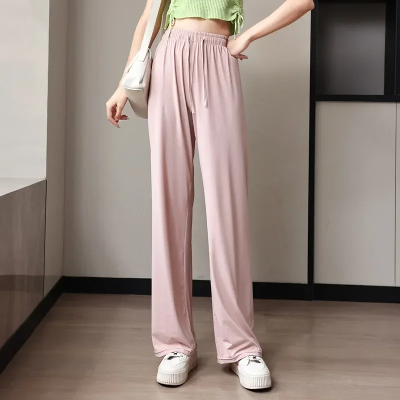 Premium Ice Silk Wide Leg Pants for Women - Breathable, Sun-Protective, and Stylish High-Waisted Trousers
Premium Ice Silk Wide Leg Pants for Women - Breathable, Sun-Protective, and Stylish High-Waisted Trousers