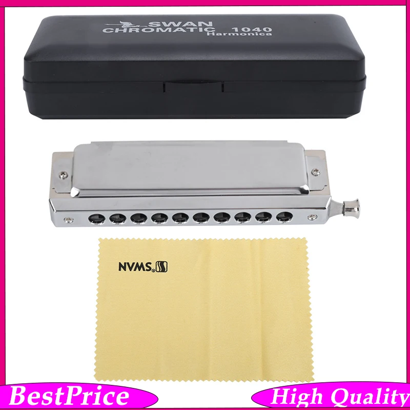 Professional Silver 10-Hole 40-Note Harmonica with Slide Button Premium Brass Reeds for Jazz, Classical & Solo Performance
Professional Silver 10-Hole 40-Note Harmonica with Slide Button Premium Brass Reeds for Jazz, Classical & Solo Performance