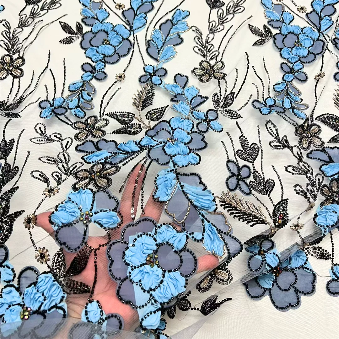 Luxury Sequins Beaded Lace Fabric High Quality Lace 5 Yards African Lace Fabric Floral Embroidery Lace Fabrics Party Dress
Luxury Sequins Beaded Lace Fabric High Quality Lace 5 Yards African Lace Fabric Floral Embroidery Lace Fabrics Party Dress
