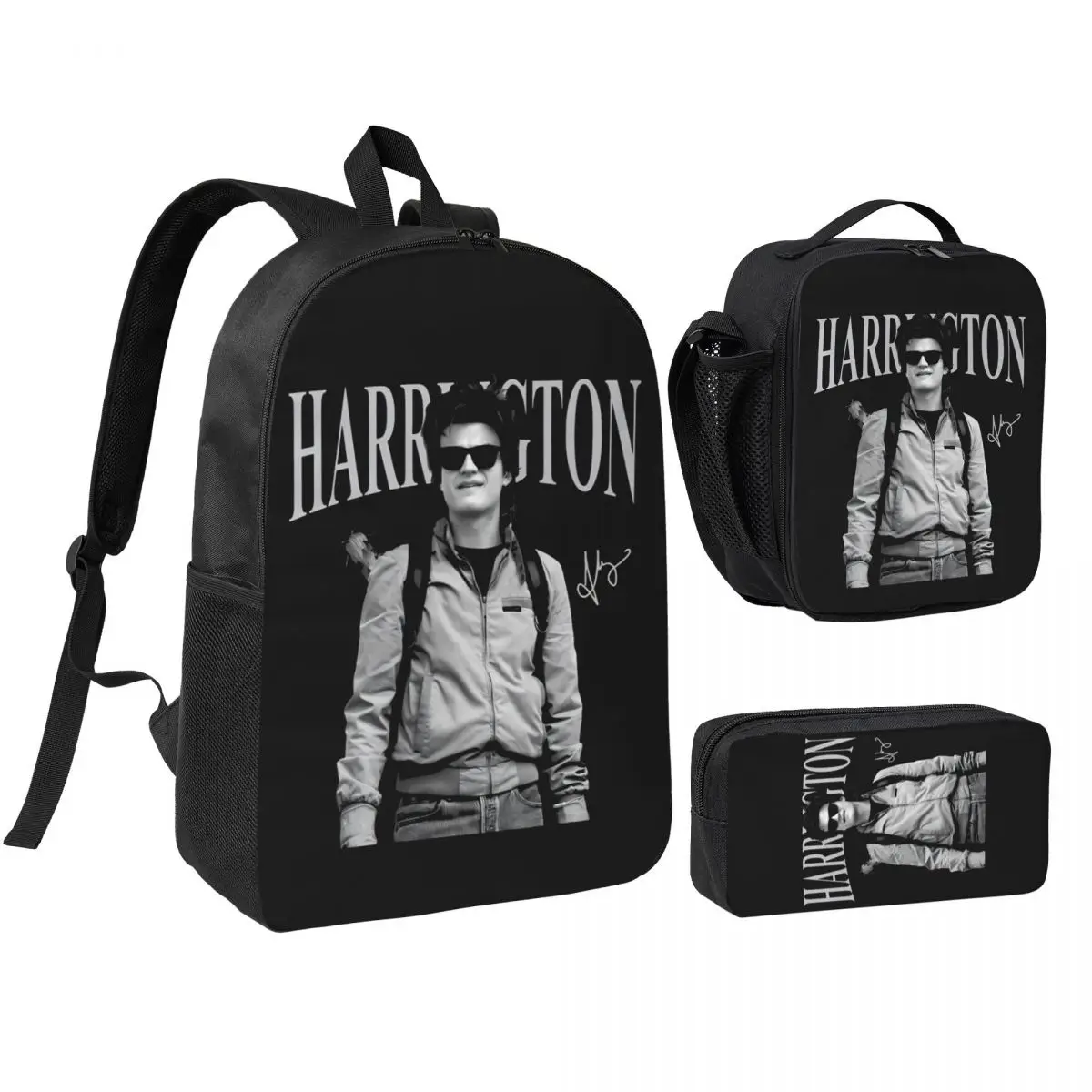 Vintage Steve Harrington 3pecs/set Backpack for Student High School Daypack Lunch bag Pencil Case
Vintage Steve Harrington 3pecs/set Backpack for Student High School Daypack Lunch bag Pencil Case