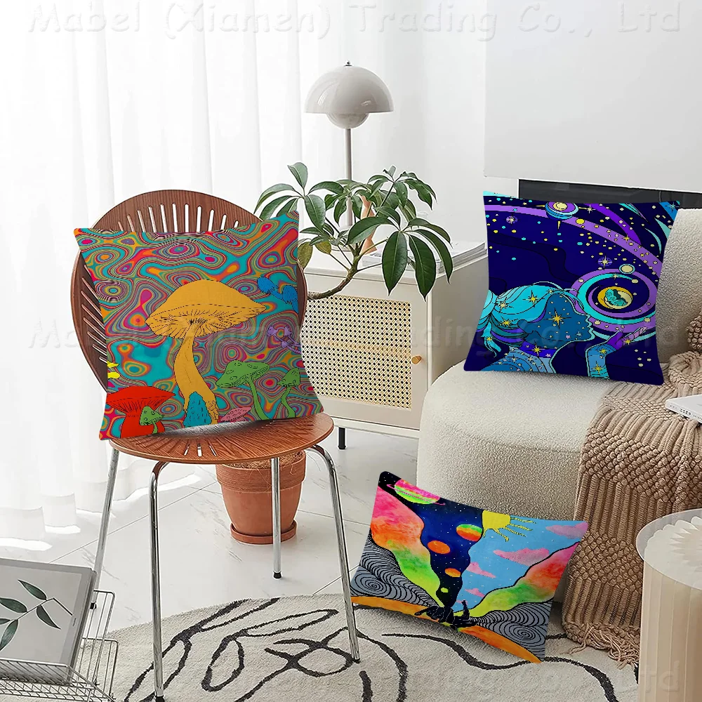 Psychedelic Art Cushion Cover Inches Farmhouse Decor Home Throw Pillow Covers For Couch Decorations
Psychedelic Art Cushion Cover Inches Farmhouse Decor Home Throw Pillow Covers For Couch Decorations