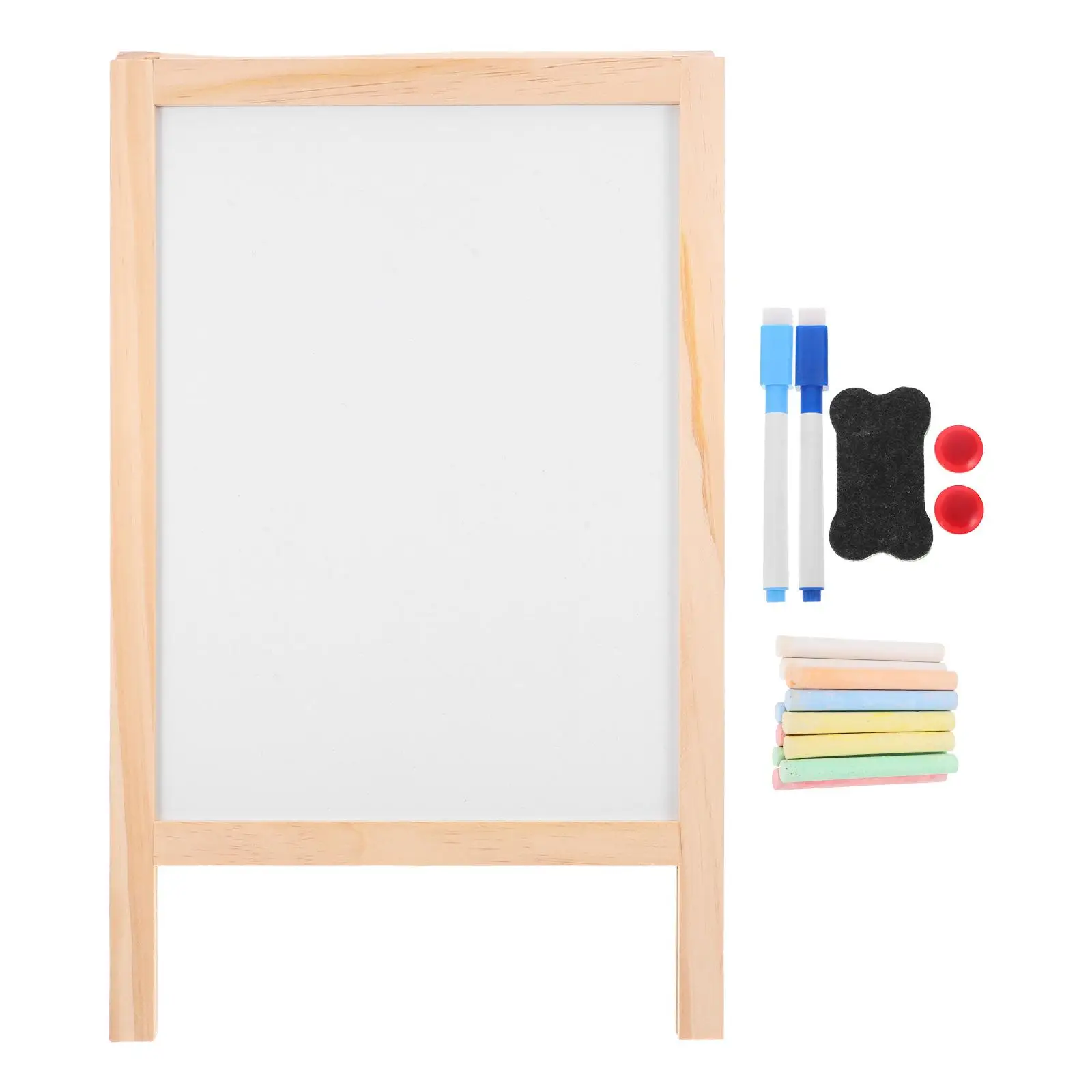 Wooden Message 25x40cm Kids Writing Pad Double Sided Chalk White Board Erasable Drawing Board Lightweight Portable Reusable
Wooden Message 25x40cm Kids Writing Pad Double Sided Chalk White Board Erasable Drawing Board Lightweight Portable Reusable