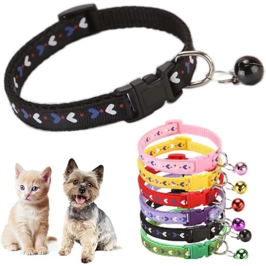 Cat Collar with BellLove Pattern Cat Collar Girl Cute Fancy Boys Puppy Collar with Be for XXS XS Tiny Little Kitten Pet Black N
Cat Collar with BellLove Pattern Cat Collar Girl Cute Fancy Boys Puppy Collar with Be for XXS XS Tiny Little Kitten Pet Black N