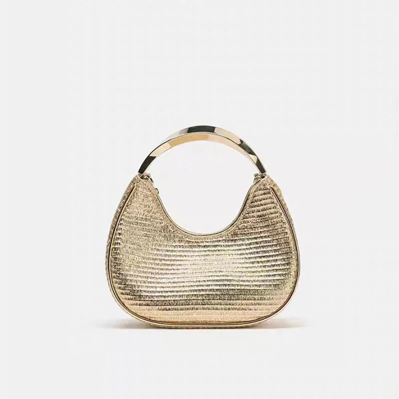 Summer Half-Moon Beach Straw Shoulder Bags Women's Straw Bucket Bag Purse Woven Straw Handbags Casual Tote Crossbody Bag
Summer Half-Moon Beach Straw Shoulder Bags Women's Straw Bucket Bag Purse Woven Straw Handbags Casual Tote Crossbody Bag