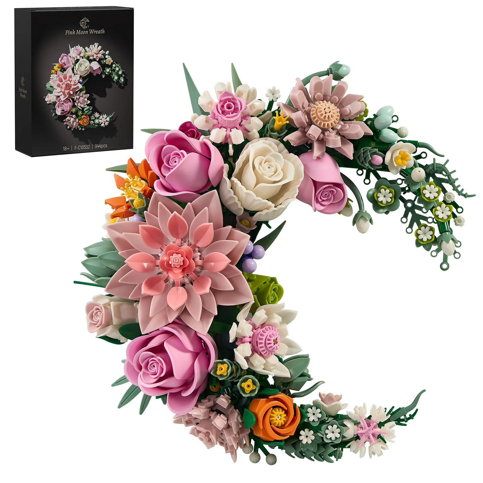 Pink Flower Wreath Building Blocks Set Artificial Floral Botanical Home Office Room Decoration collection Gifts for Adults Women
Pink Flower Wreath Building Blocks Set Artificial Floral Botanical Home Office Room Decoration collection Gifts for Adults Women