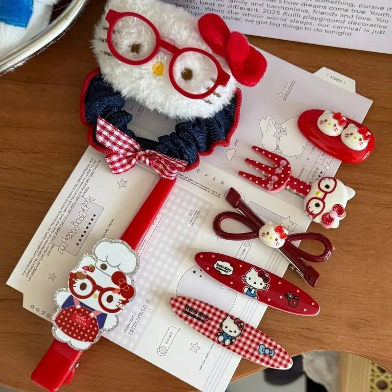 Cute glasses KT stylish outfit festive red hair accessory headpiece girl hair clip sweet hair clip hair accessory bow tie
Cute glasses KT stylish outfit festive red hair accessory headpiece girl hair clip sweet hair clip hair accessory bow tie