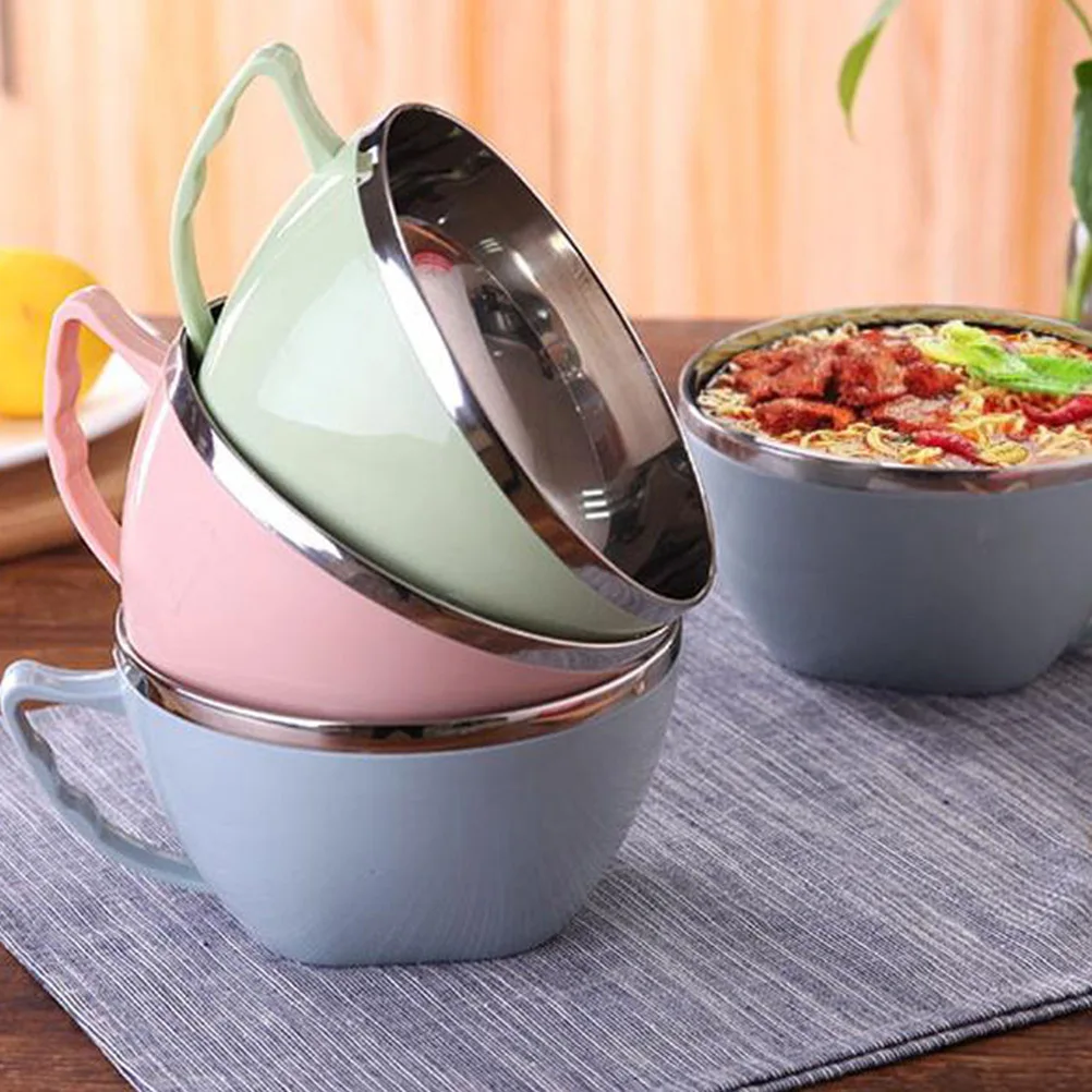 Stainless Steel Soup Bowl Food Insulation Container Lunch Rice Instant Noodles with Lid
Stainless Steel Soup Bowl Food Insulation Container Lunch Rice Instant Noodles with Lid