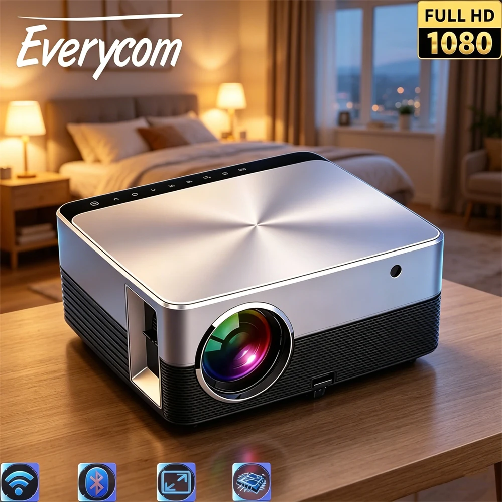Everycom Light Unicorn M51 Projector Full HD 1080P WIFI BT Home Theater Media Video Player Android Smart MINI LED Beamer
Everycom Light Unicorn M51 Projector Full HD 1080P WIFI BT Home Theater Media Video Player Android Smart MINI LED Beamer